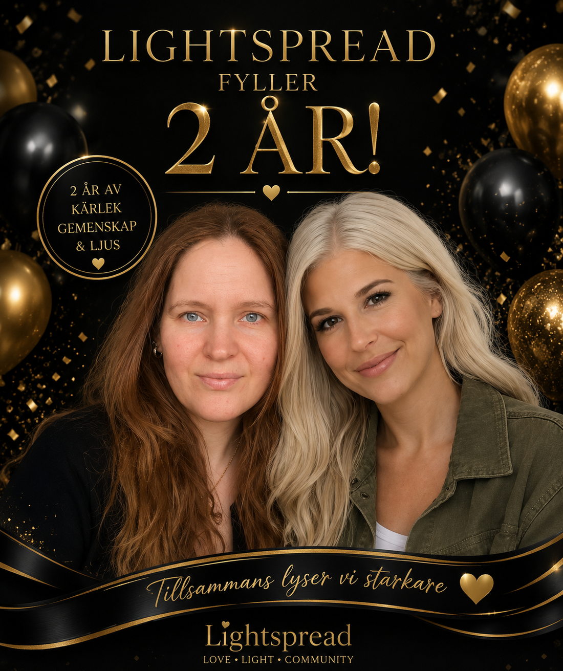 I går  fyllde Lightspread 2 år. 🤍
